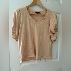 7 for all mankind puff twist sleeve v-neck tee size large shirt